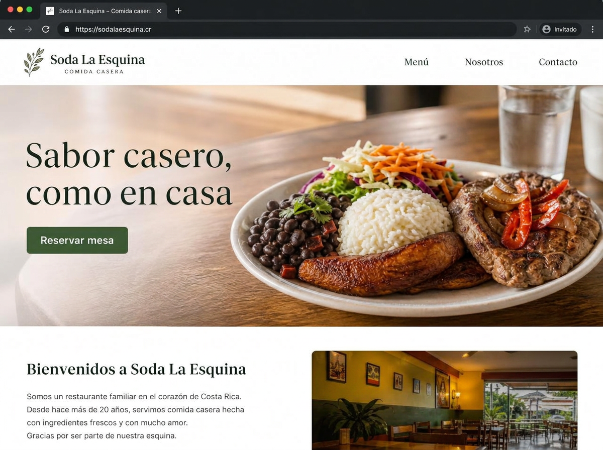 Soda La Esquina — Restaurante - con reserva de mesas